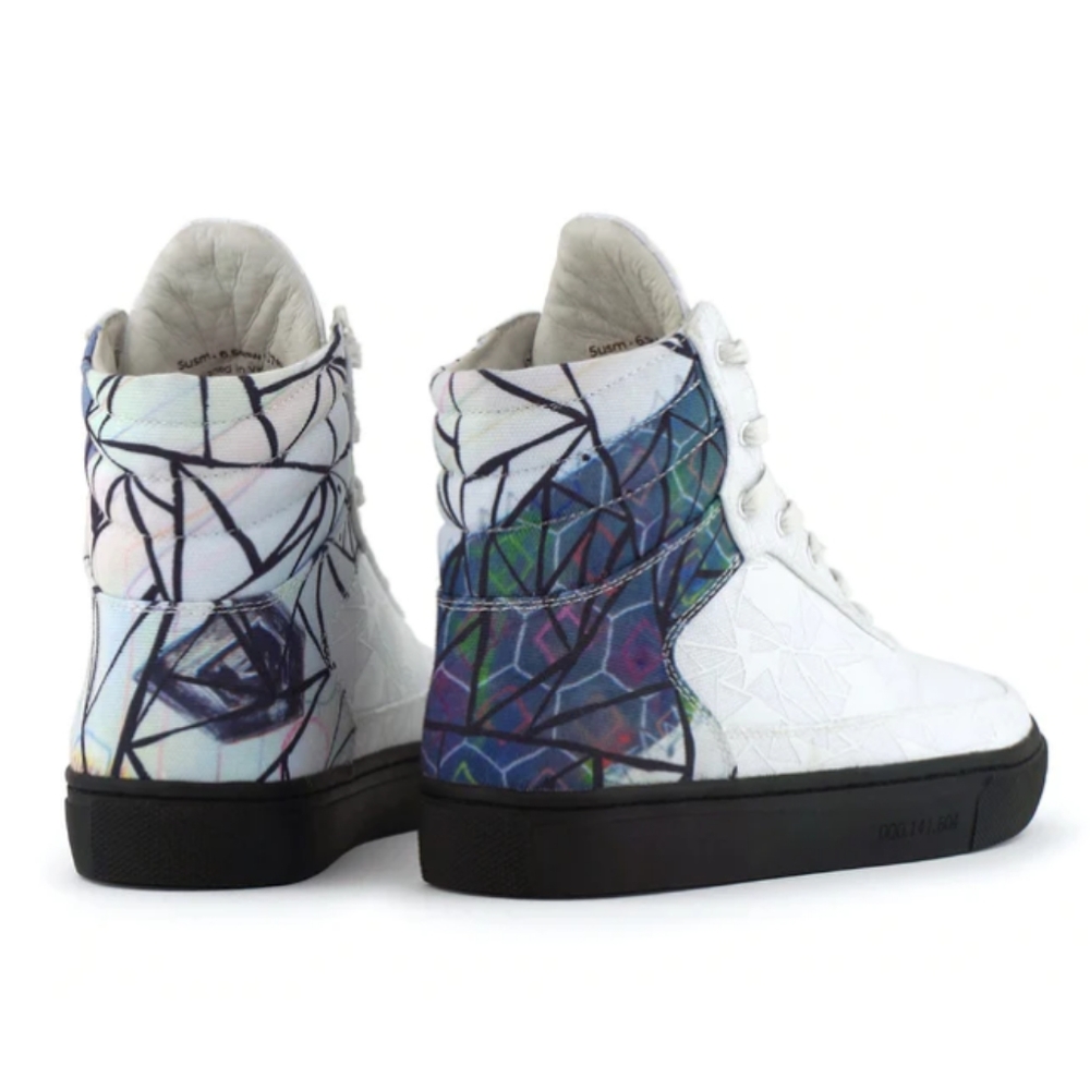 RARE! GLOW IN THE DARK, SIX HUNDRED FOUR PATRICK BRAVO  HI-TOP MEN 5, WOMEN 6.5 - Picture 4 of 16